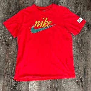 Mens Red Nike Shirt